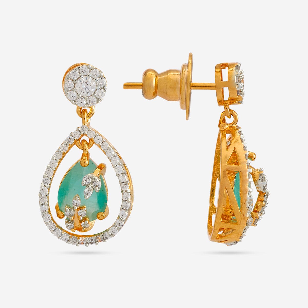 Zircon Pendant Set Zircon Pendant Earring 182481