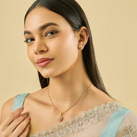 Zircon Pendant Set Zircon Pendant Earring 182482