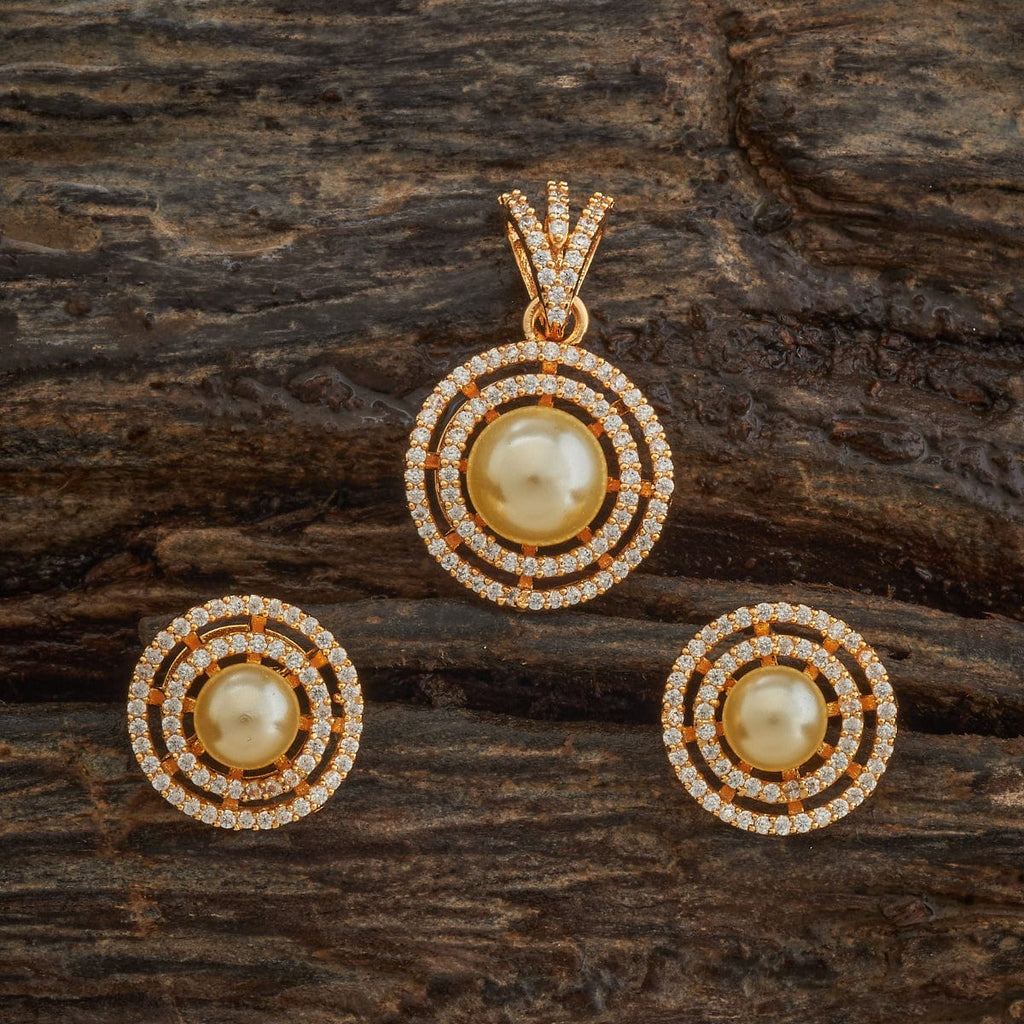 Zircon Pendant Set Zircon Pendant Earring 182486