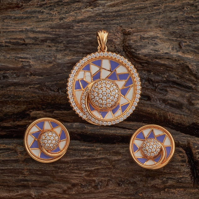 Zircon Pendant Set Zircon Pendant Earring 182631