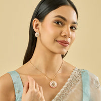 Zircon Pendant Set Zircon Pendant Earring 182632