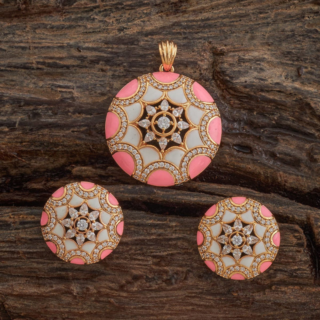 Zircon Pendant Set Zircon Pendant Earring 182632