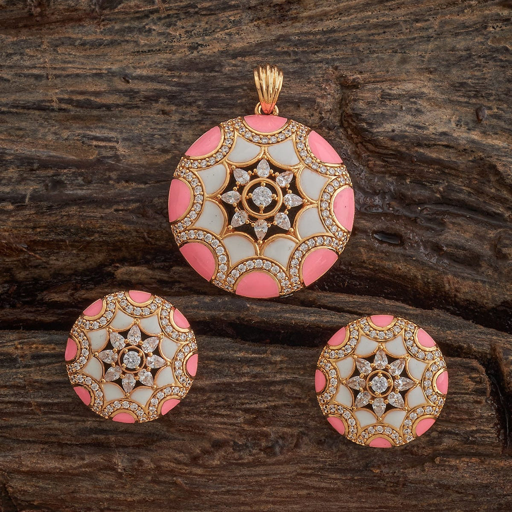 Zircon Pendant Set Zircon Pendant Earring 182632