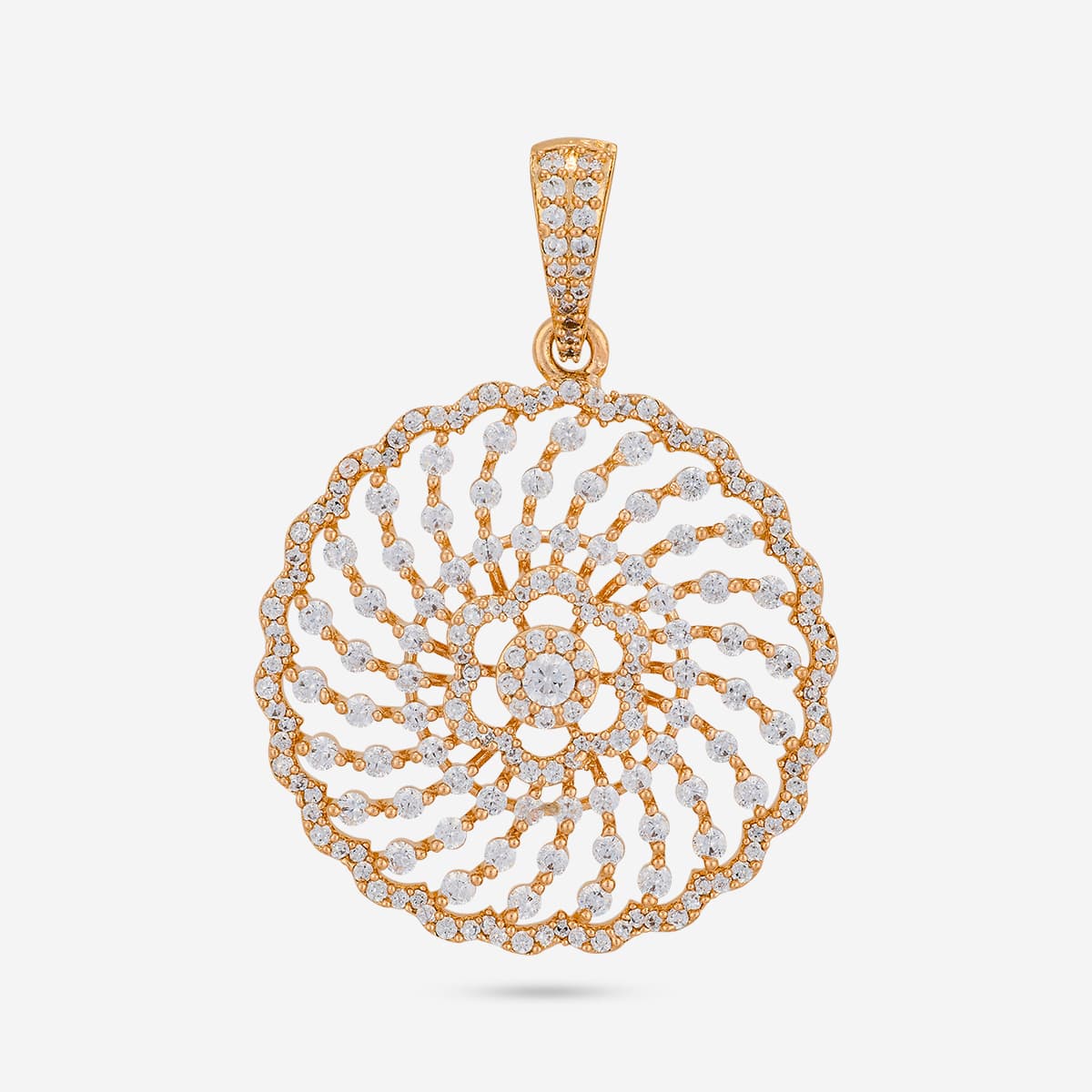Zircon Pendant Set Zircon Pendant Earring 188889