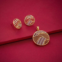 Zircon Pendant Set Zircon Pendant Earring 189246