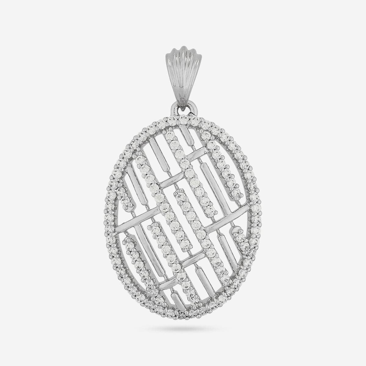 Zircon Pendant Set Zircon Pendant Earring 191784