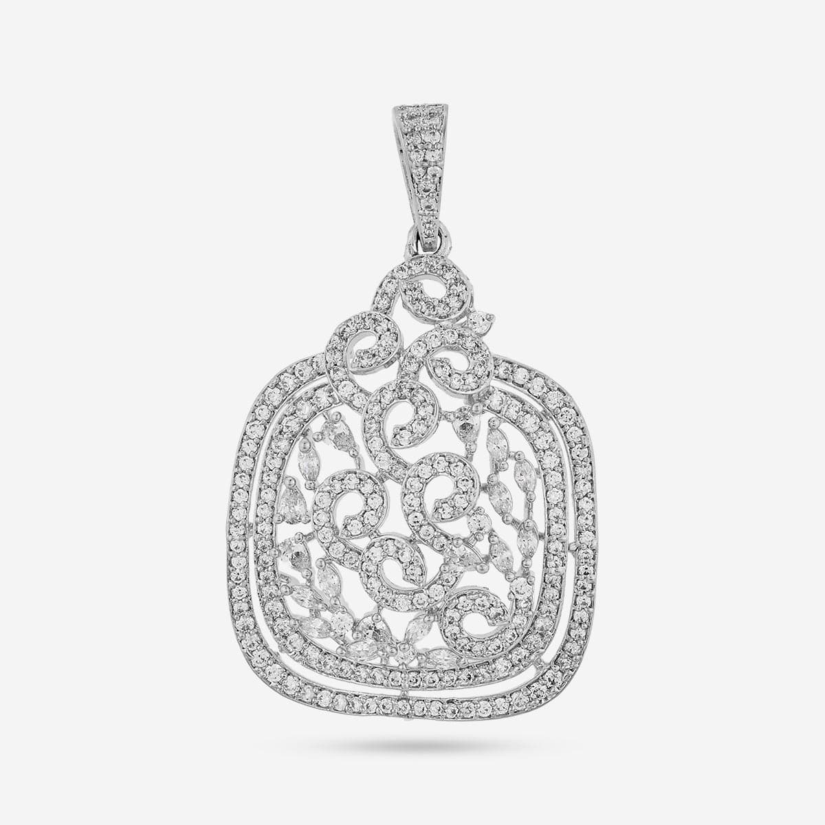 Zircon Pendant Set Zircon Pendant Earring 195229
