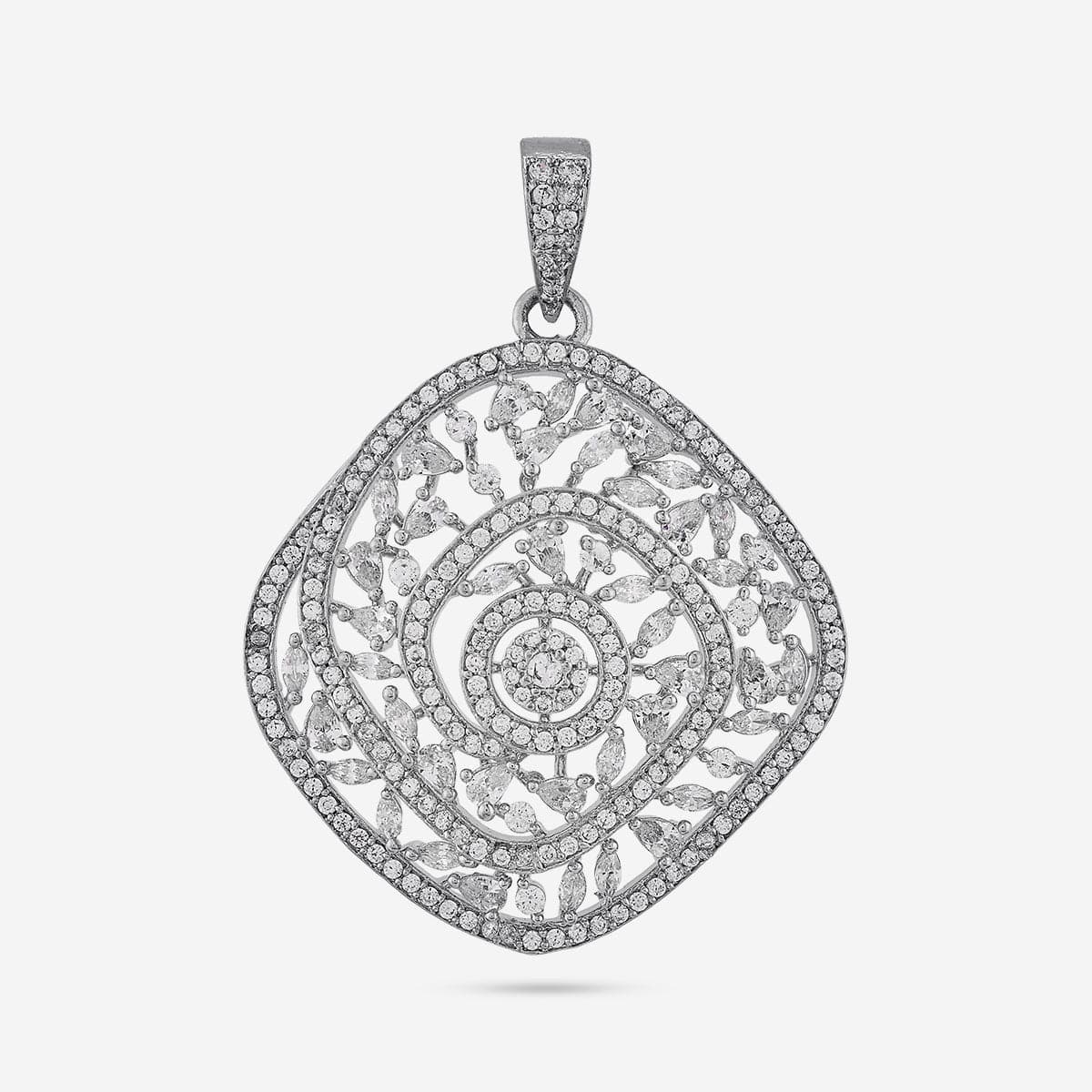 Zircon Pendant Set Zircon Pendant Earring 195230