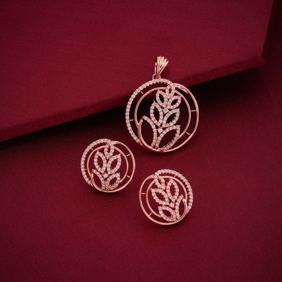 Zircon Pendant Set Zircon Pendant Earring 196781