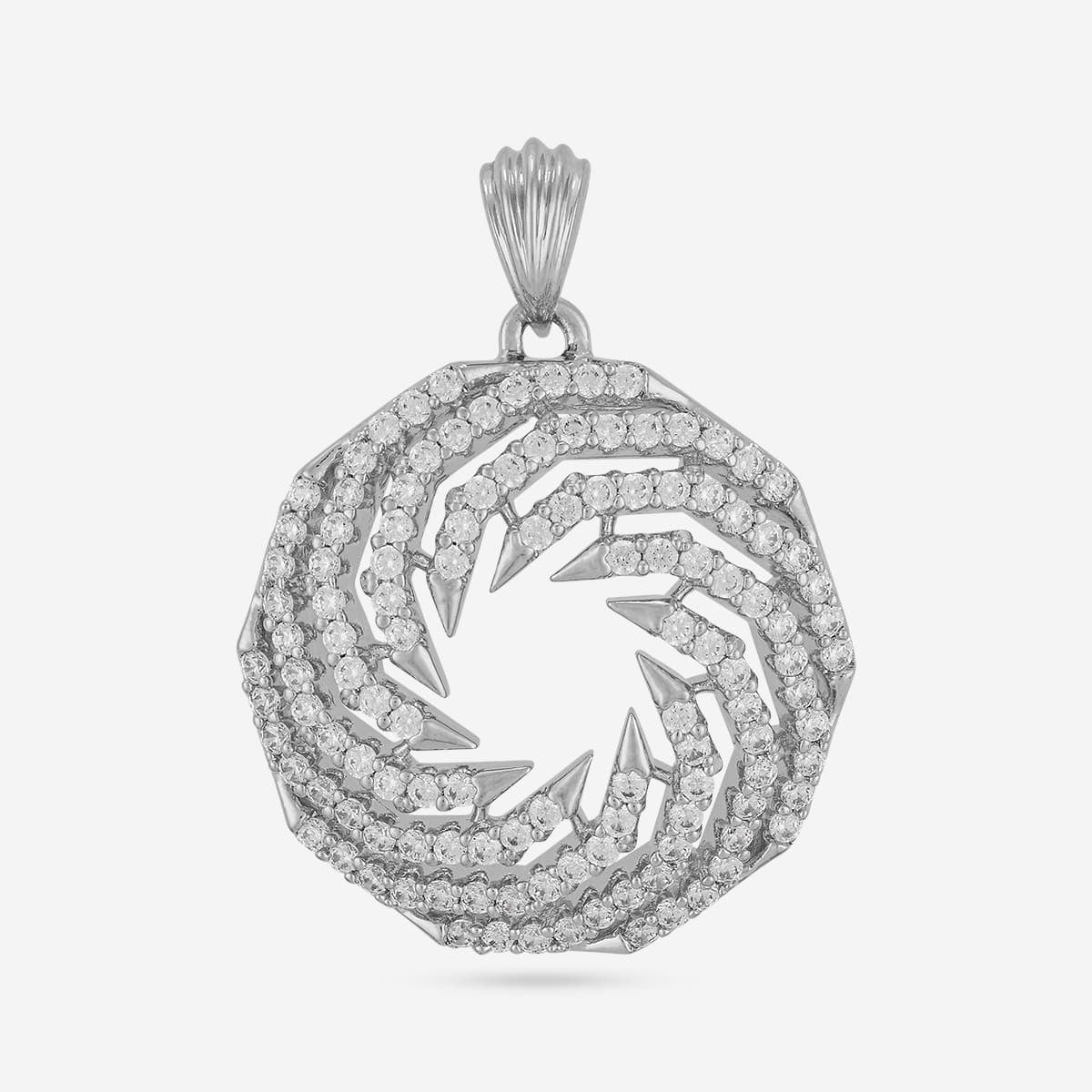 Zircon Pendant Set Zircon Pendant Earring 196907