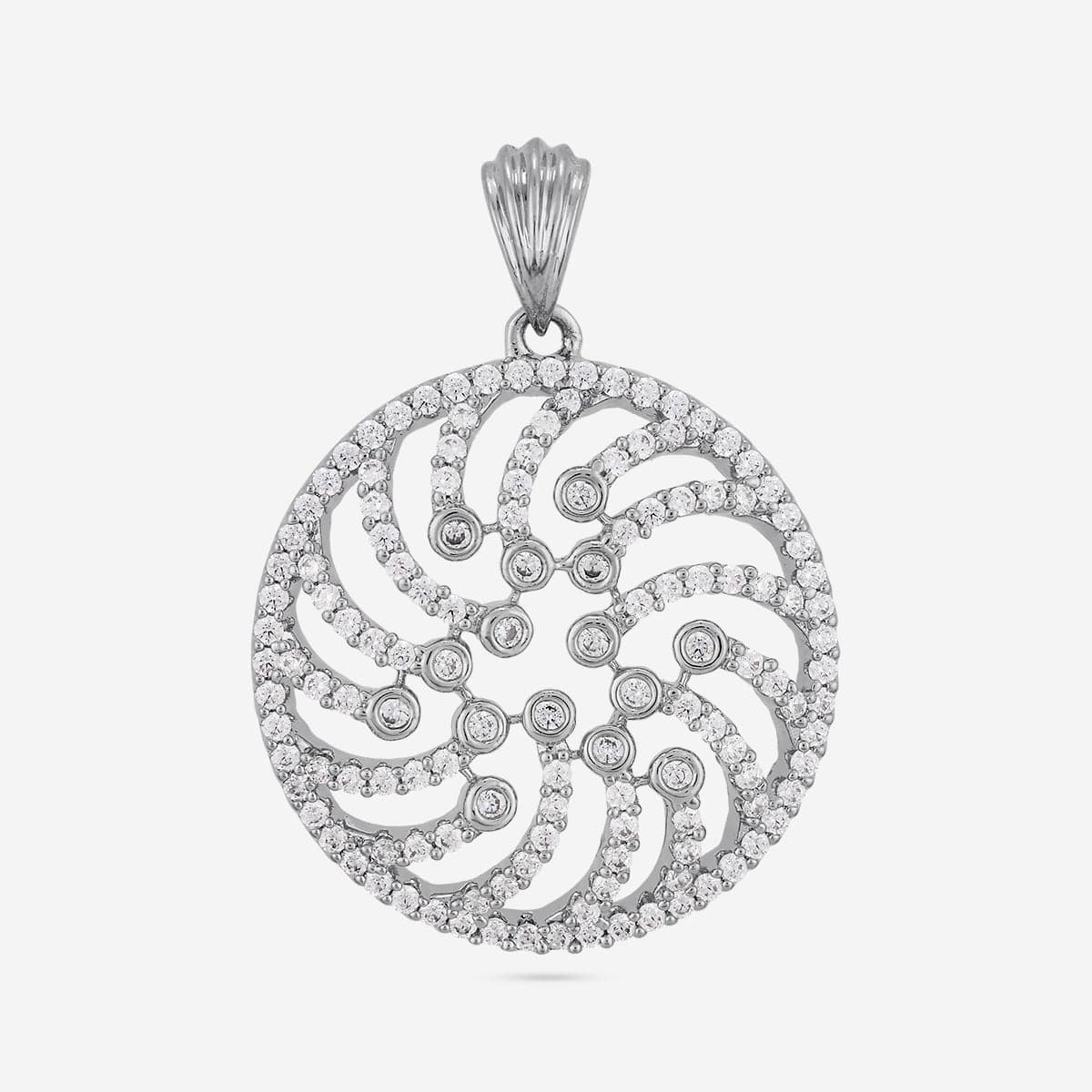 Zircon Pendant Set Zircon Pendant Earring 196908