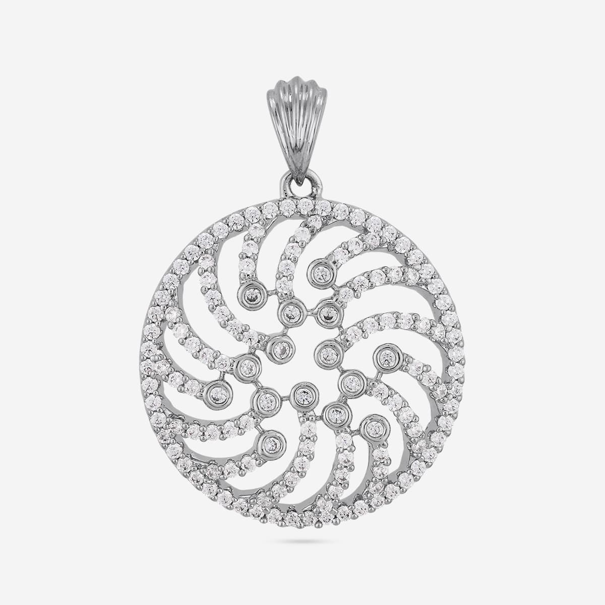 Zircon Pendant Set Zircon Pendant Earring 196908