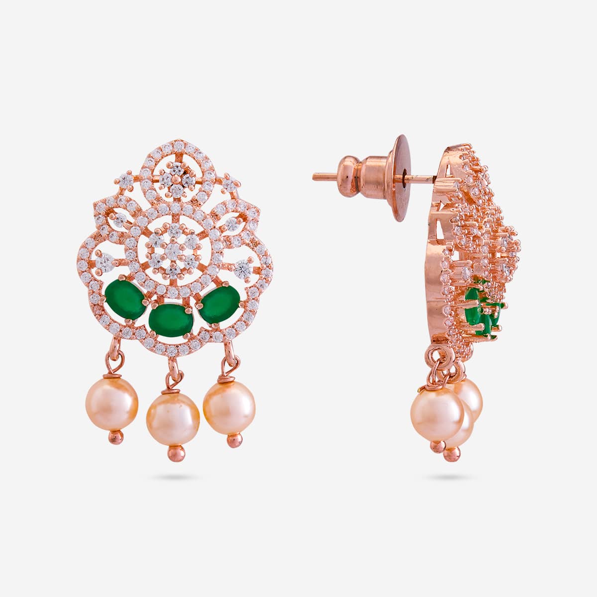 Zircon Pendant Set Zircon Pendant Earring 197137