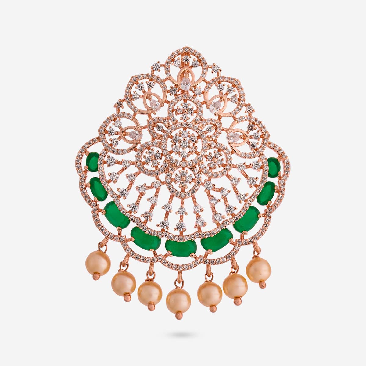 Zircon Pendant Set Zircon Pendant Earring 197137