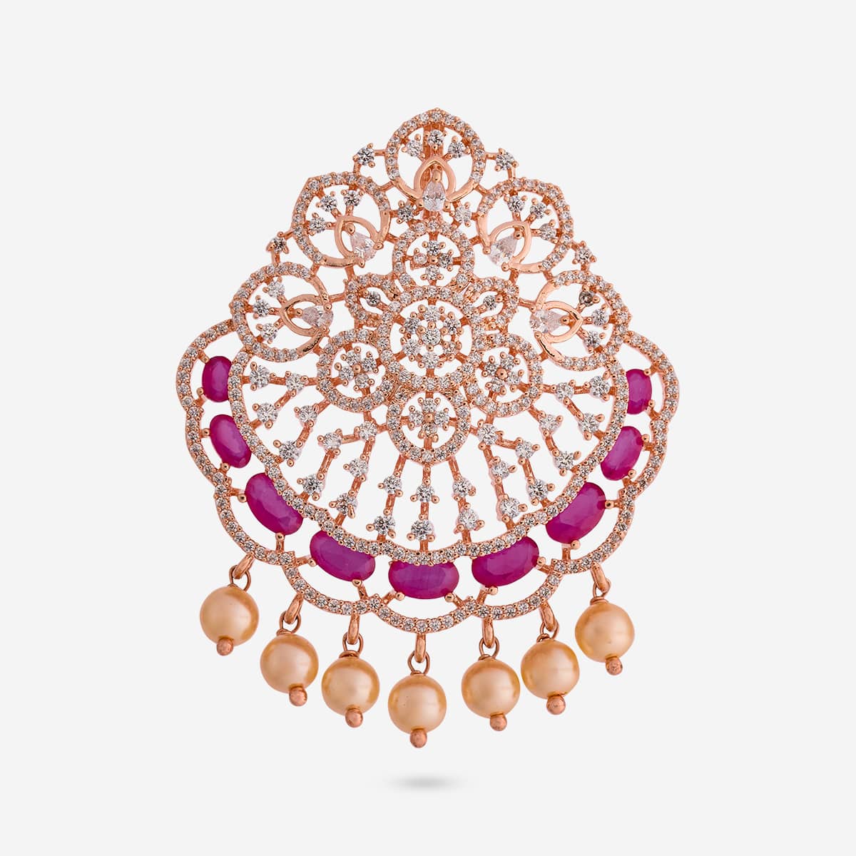 Zircon Pendant Set Zircon Pendant Earring 197137