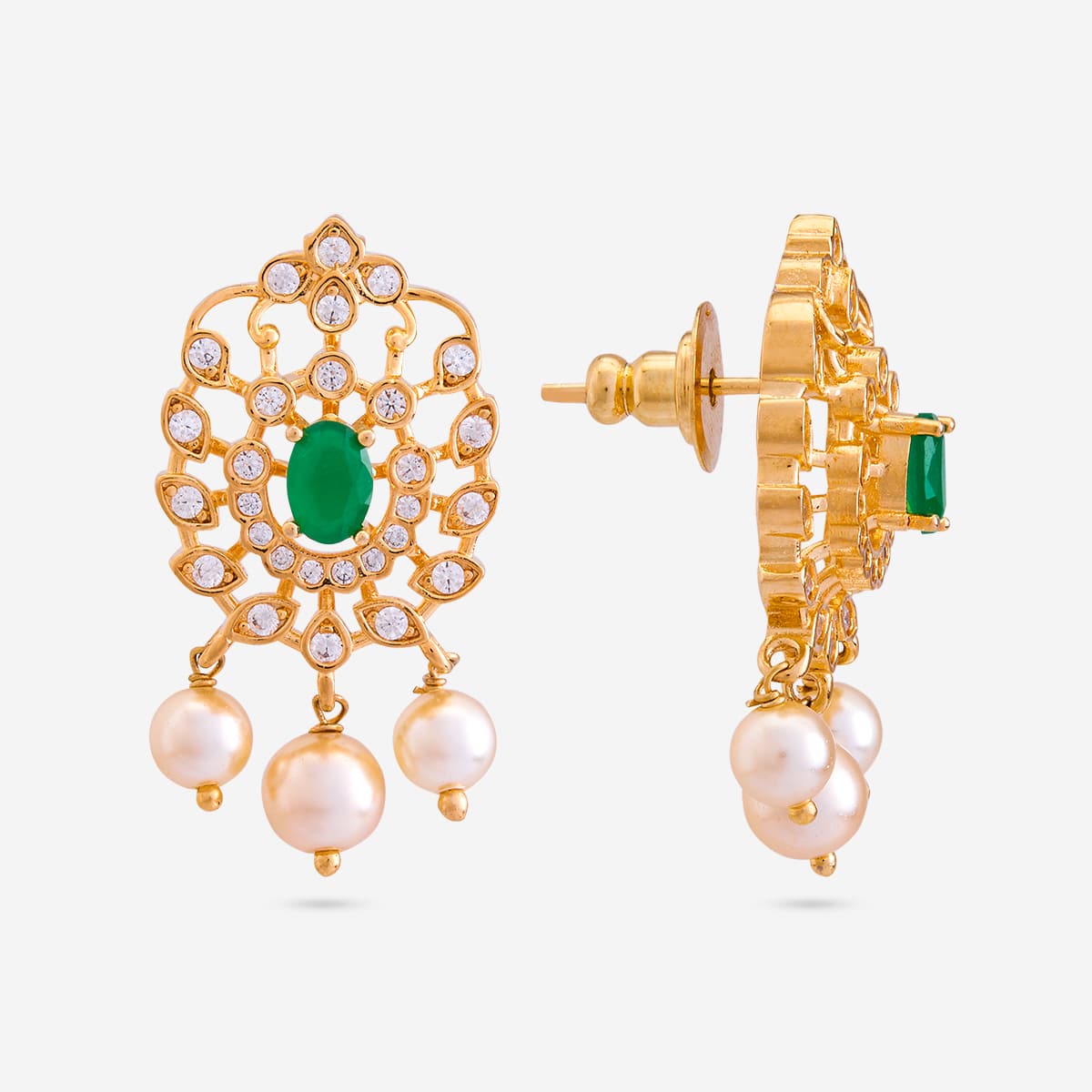 Zircon Pendant Set Zircon Pendant Earring 197138