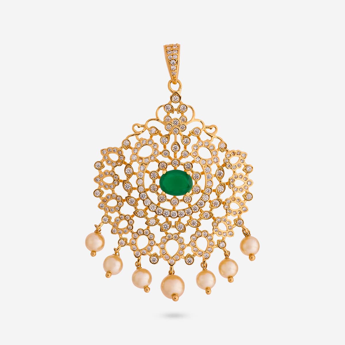 Zircon Pendant Set Zircon Pendant Earring 197138