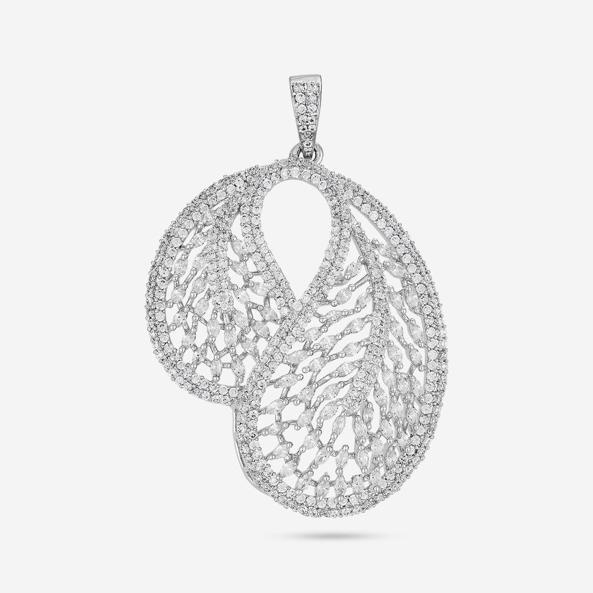 Zircon Pendant Set Zircon Pendant Earring 197161