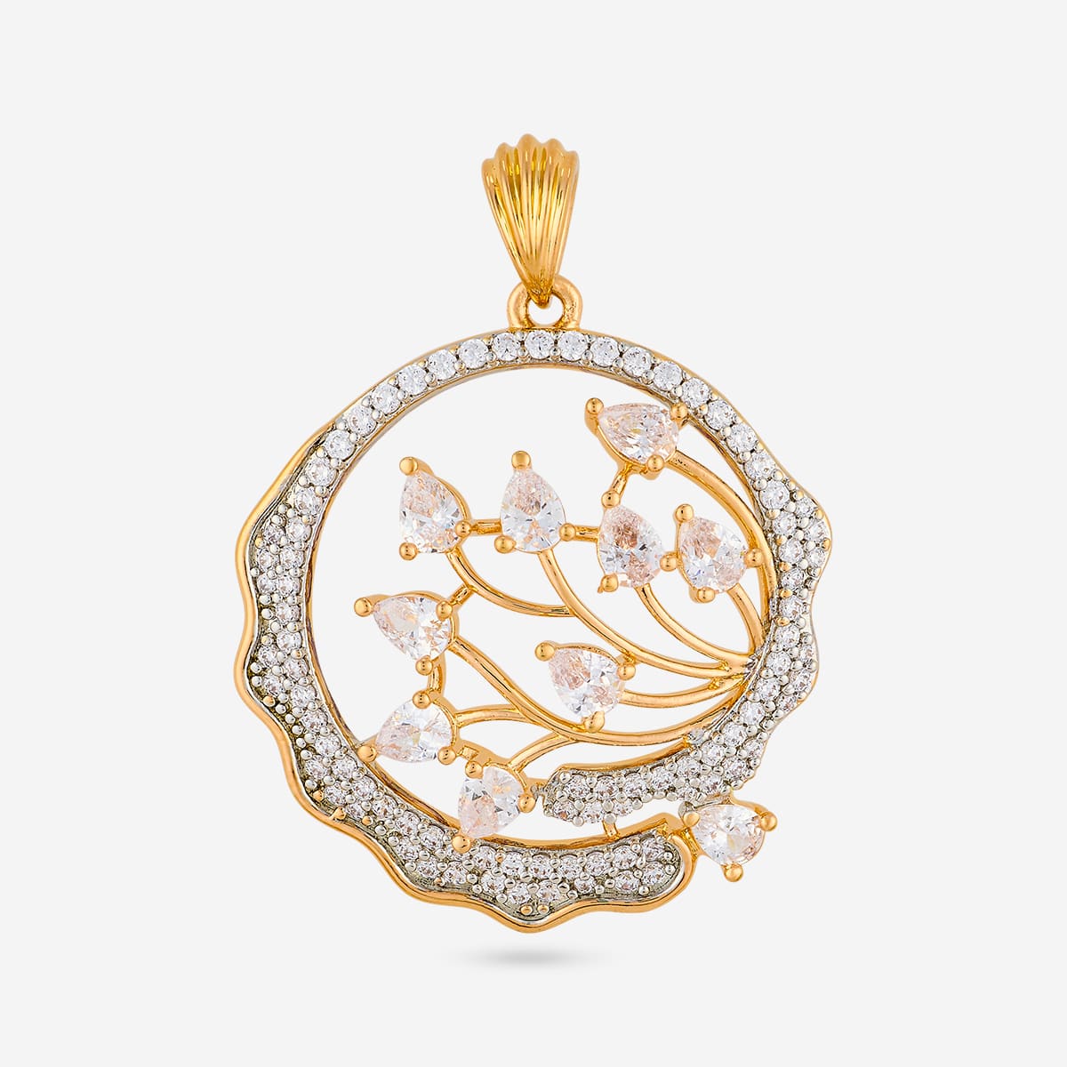 Zircon Pendant Set Zircon Pendant Earring 197207