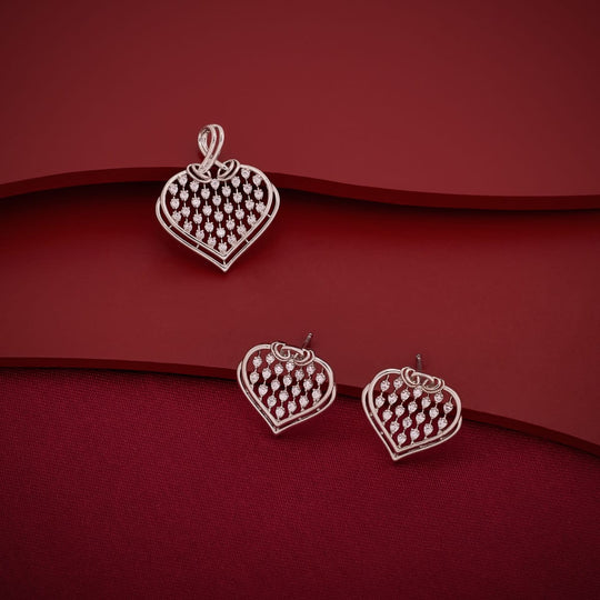 Zircon Pendant Set Zircon Pendant Earring 197749