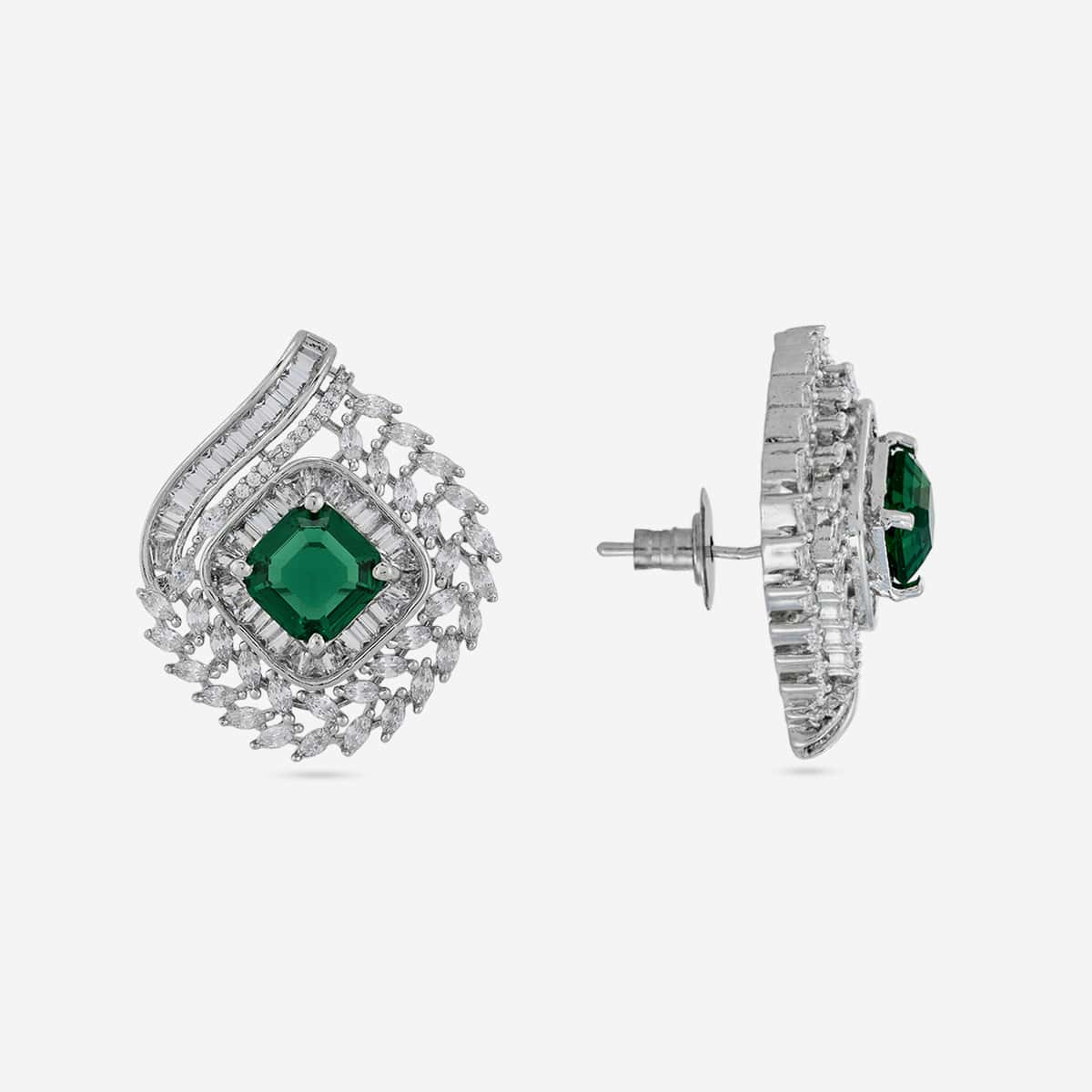 Zircon Pendant Set Zircon Pendant Earring 197804