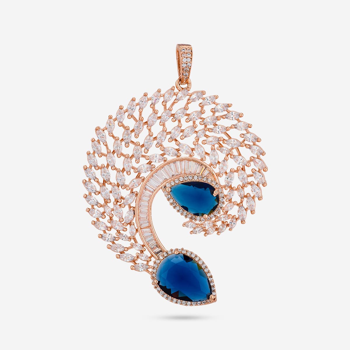 Zircon Pendant Set Zircon Pendant Earring 197805