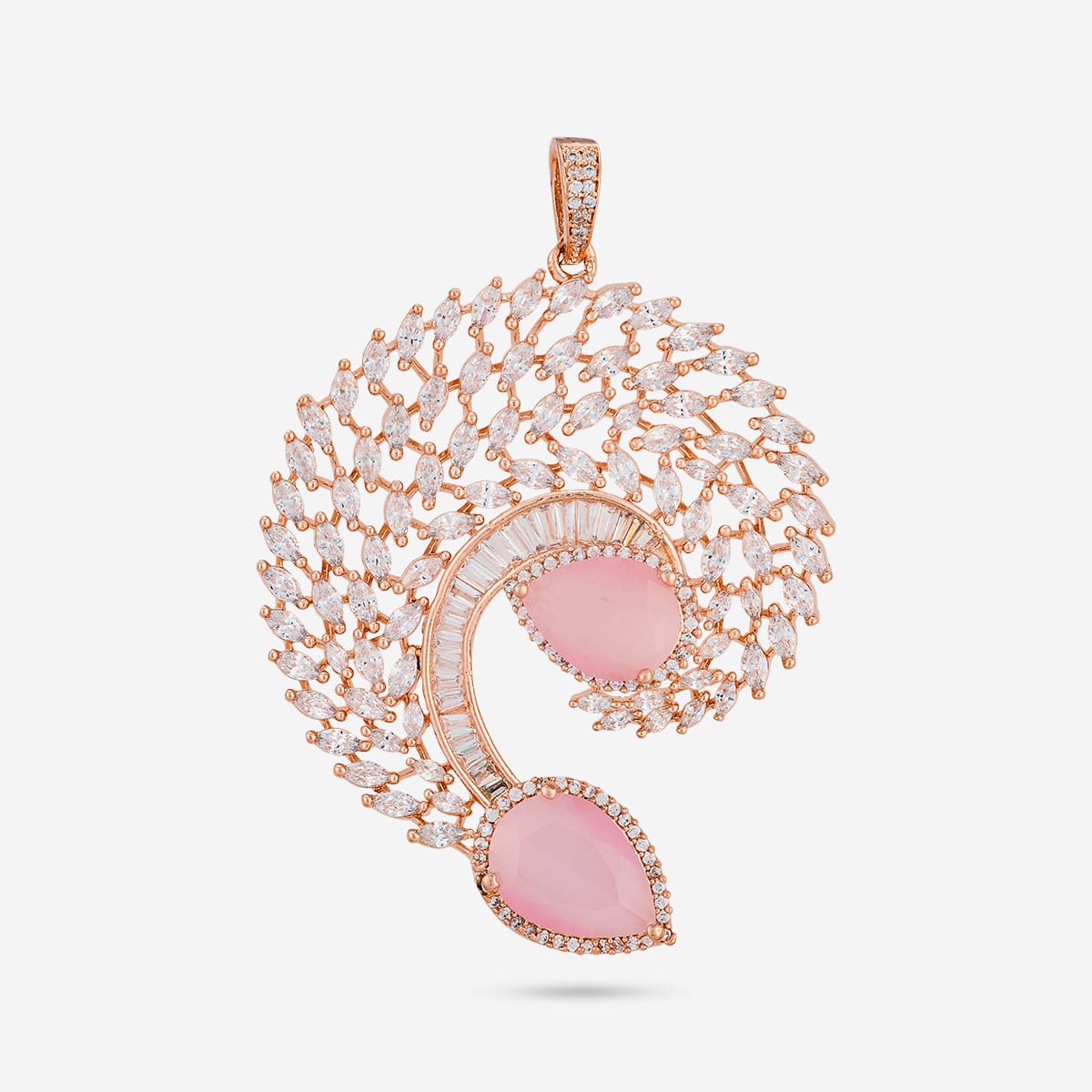 Zircon Pendant Set Zircon Pendant Earring 197805