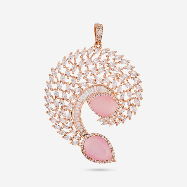 Zircon Pendant Set Zircon Pendant Earring 197805