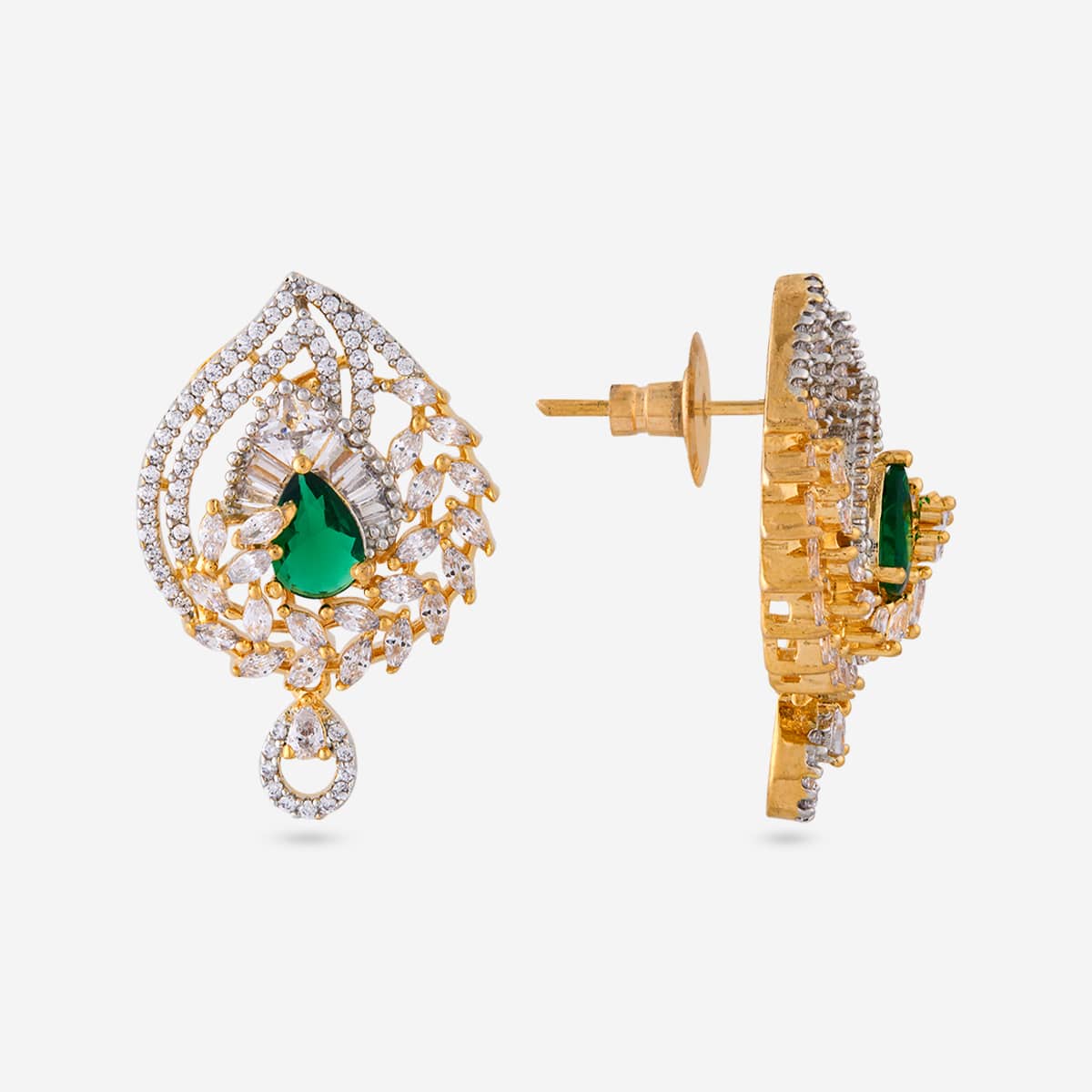 Zircon Pendant Set Zircon Pendant Earring 197806