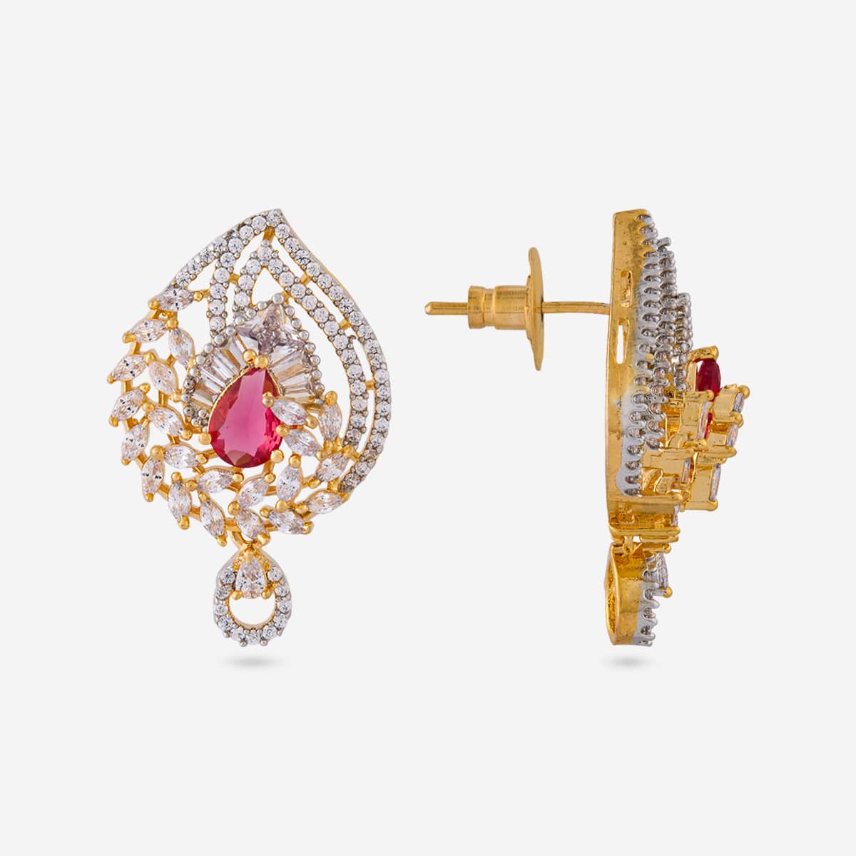 Zircon Pendant Set Zircon Pendant Earring 197806
