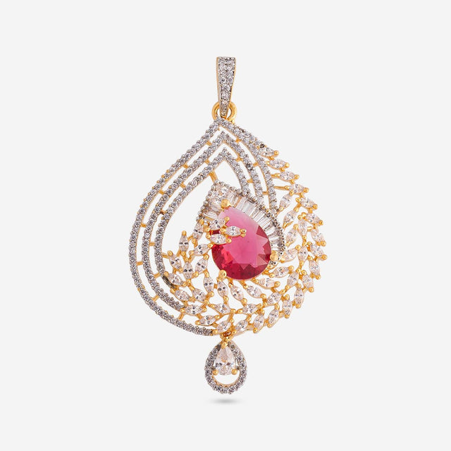 Zircon Pendant Set Zircon Pendant Earring 197806