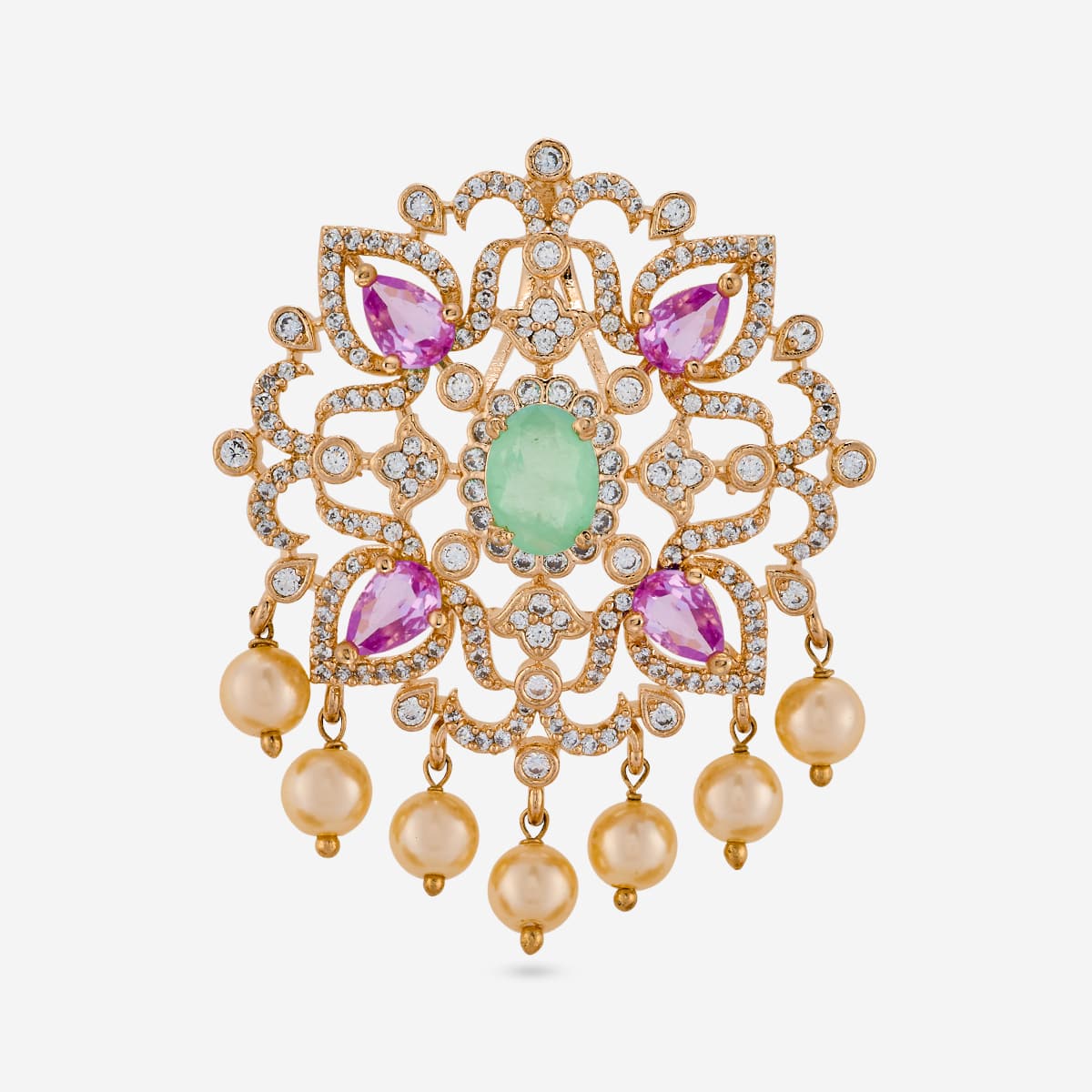 Zircon Pendant Set Zircon Pendant Earring 198951
