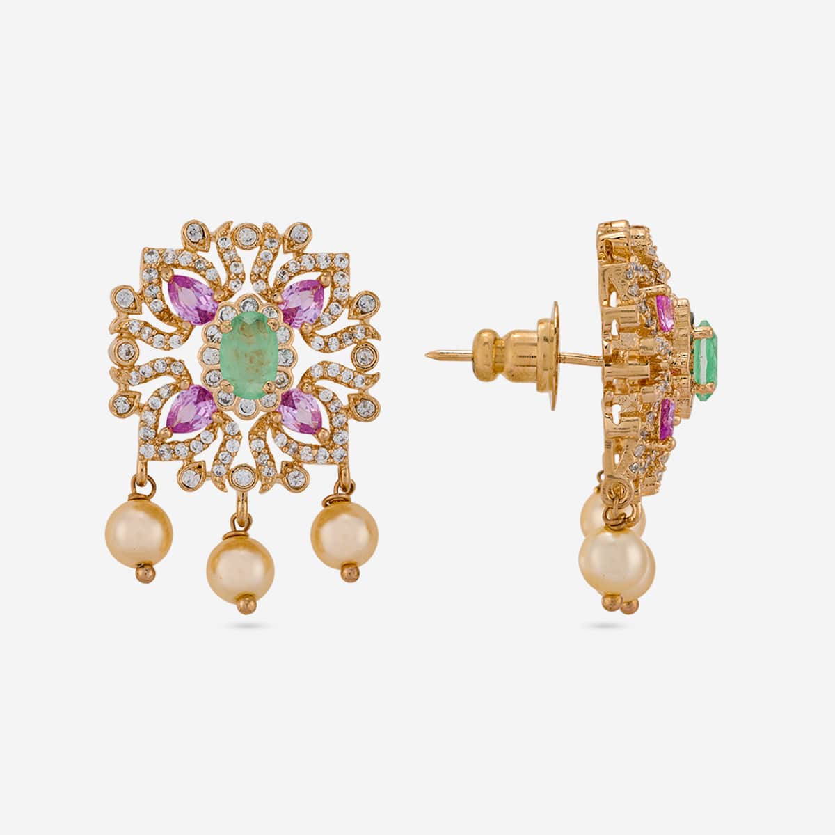 Zircon Pendant Set Zircon Pendant Earring 198951