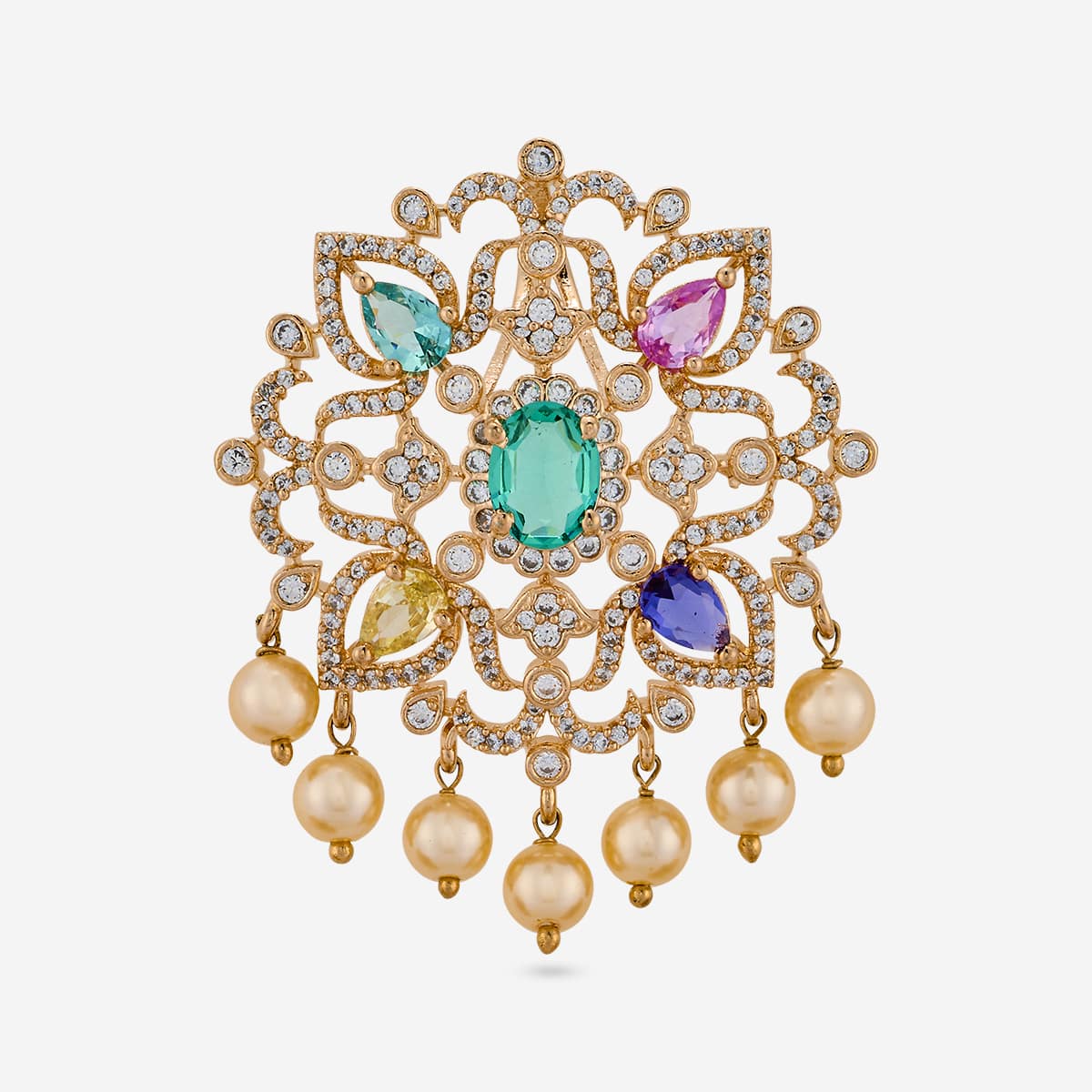 Zircon Pendant Set Zircon Pendant Earring 198951