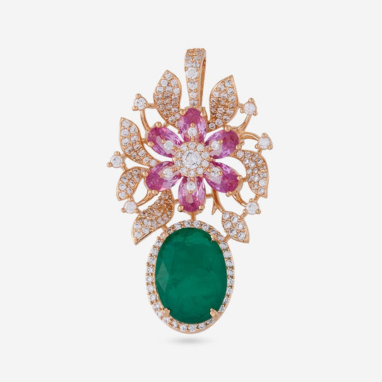 Zircon Pendant Set Zircon Pendant Earring 198952