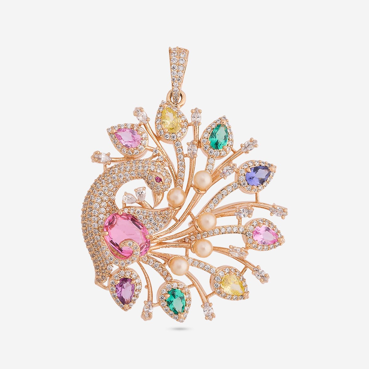Zircon Pendant Set Zircon Pendant Earring 200263