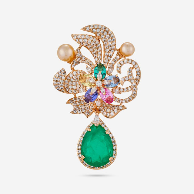 Zircon Pendant Set Zircon Pendant Earring 200313