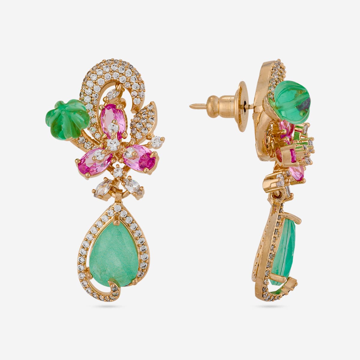 Zircon Pendant Set Zircon Pendant Earring 200314