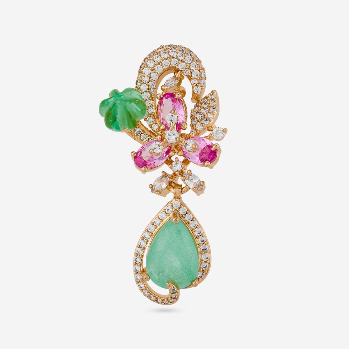 Zircon Pendant Set Zircon Pendant Earring 200314