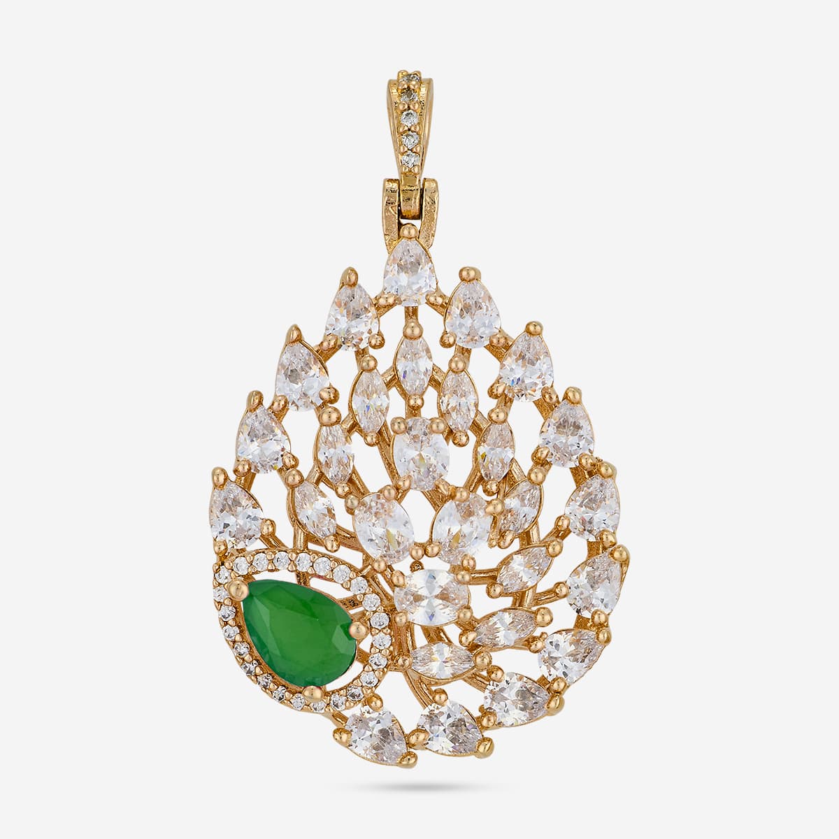 Zircon Pendant Set Zircon Pendant Earring 200528