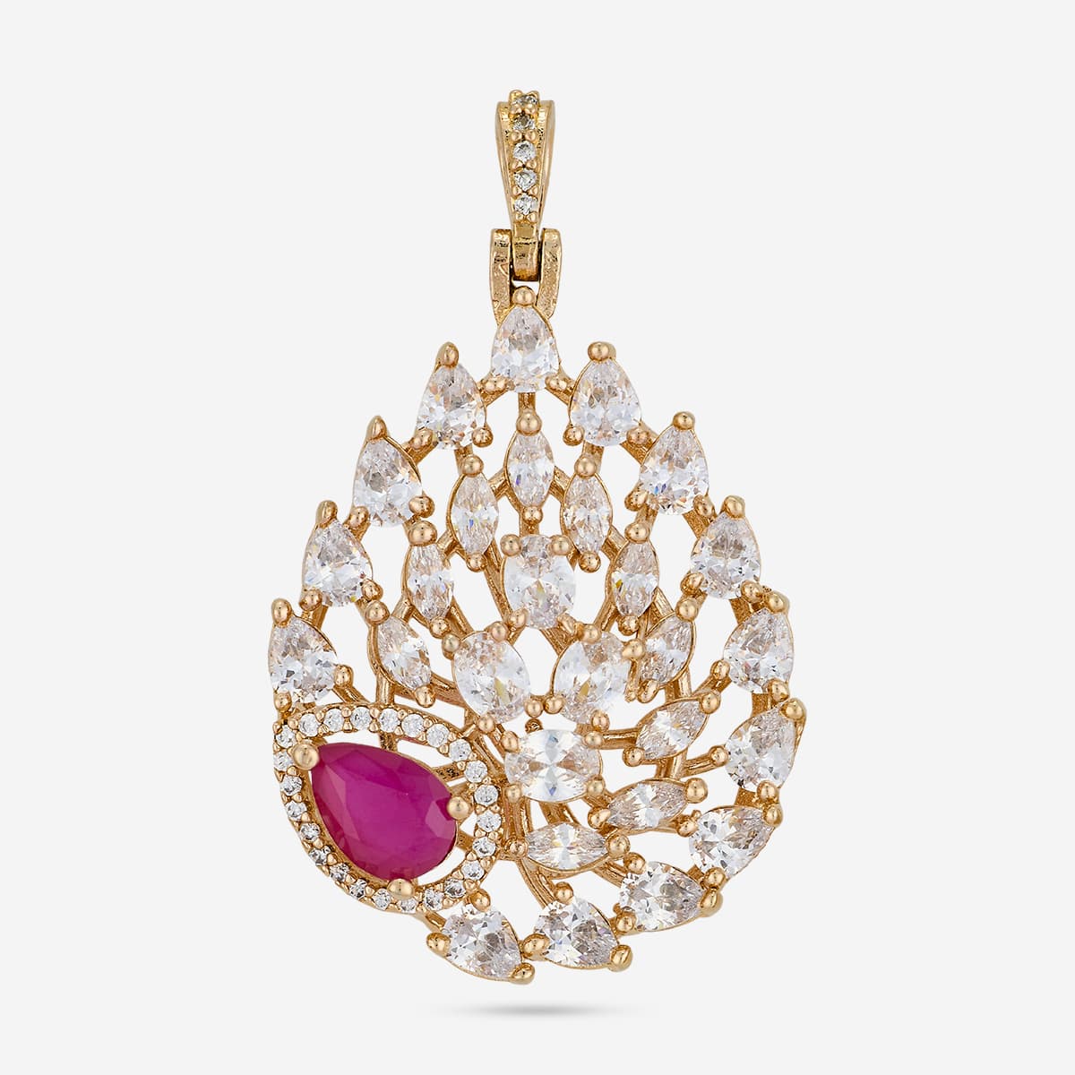 Zircon Pendant Set Zircon Pendant Earring 200528