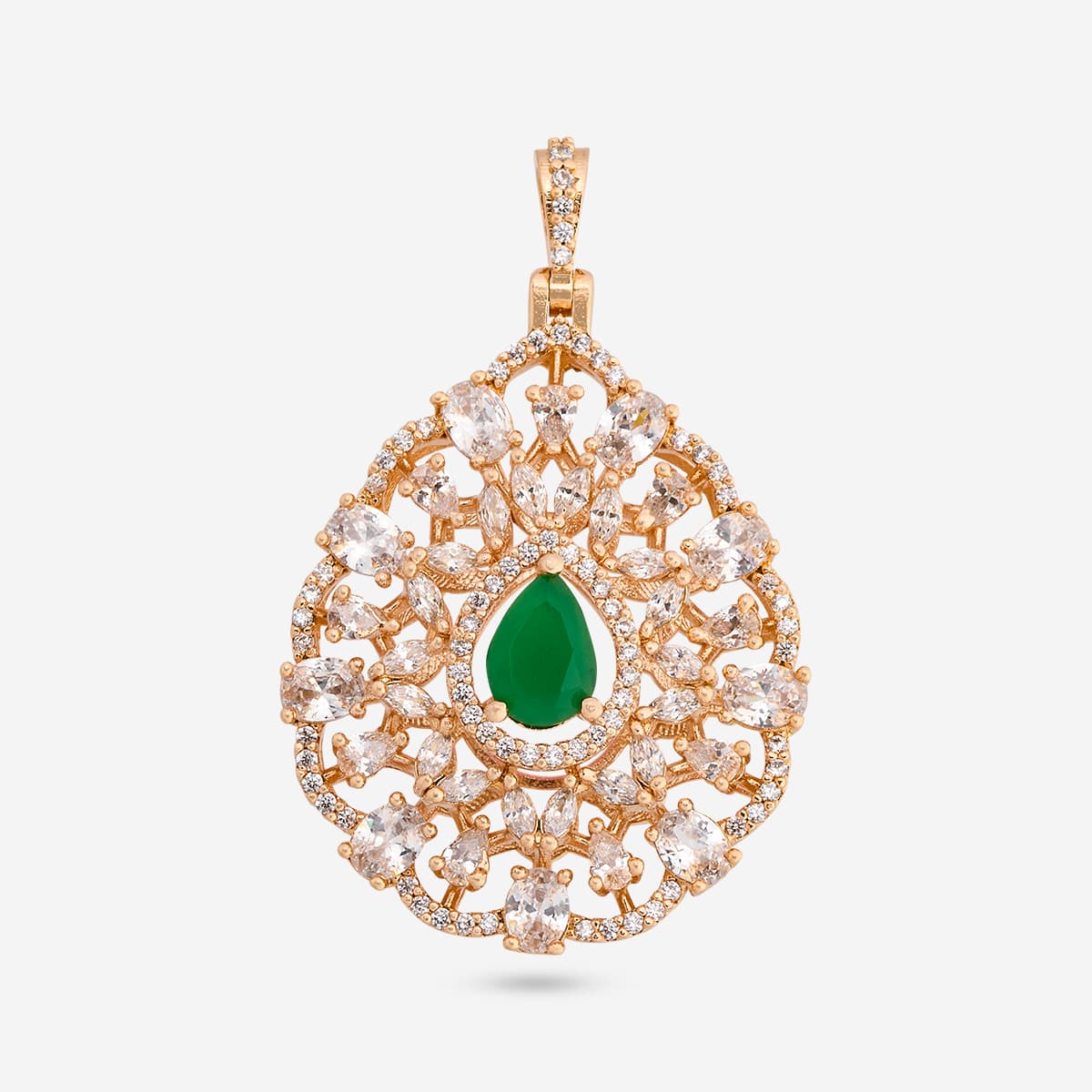 Zircon Pendant Set Zircon Pendant Earring 200529