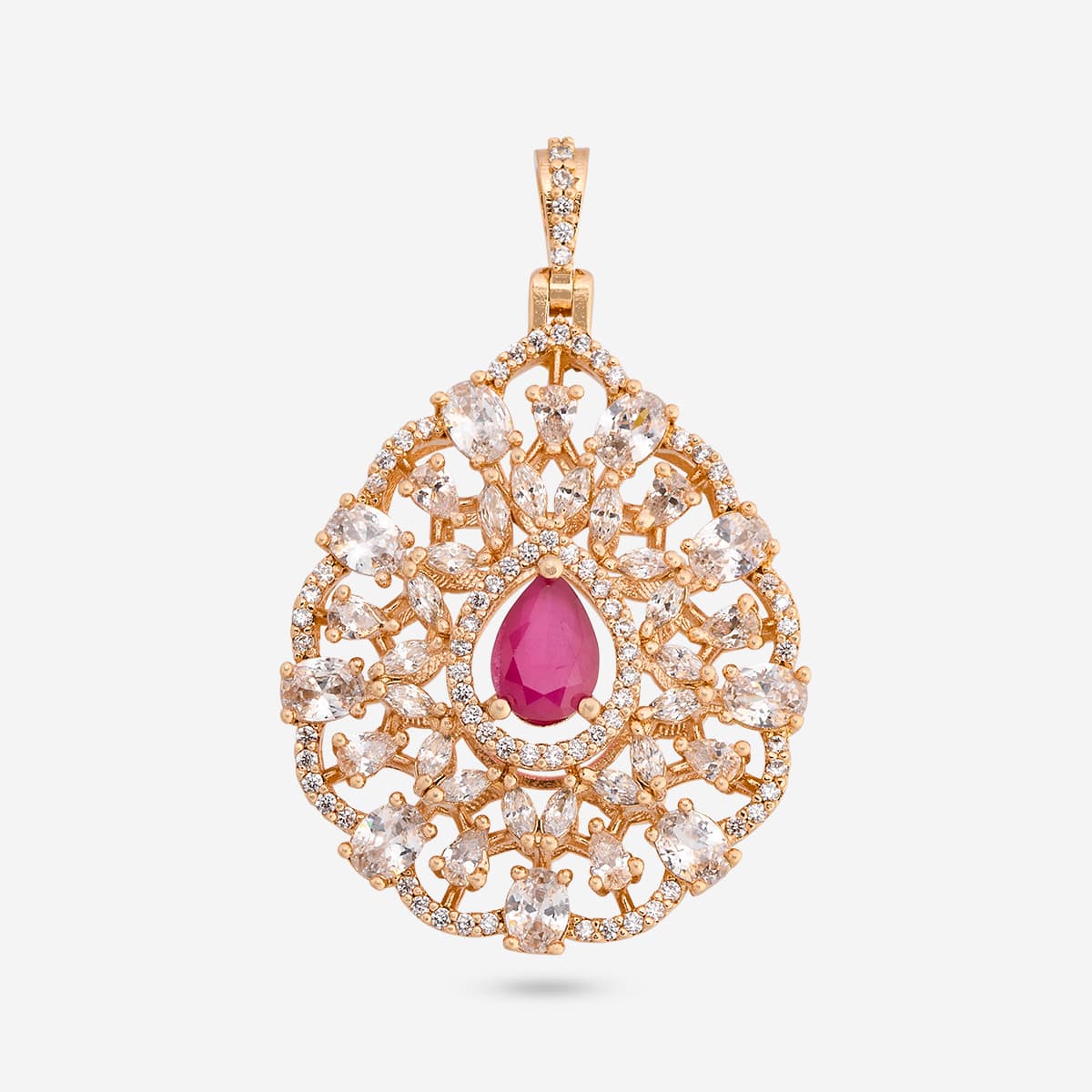 Zircon Pendant Set Zircon Pendant Earring 200529