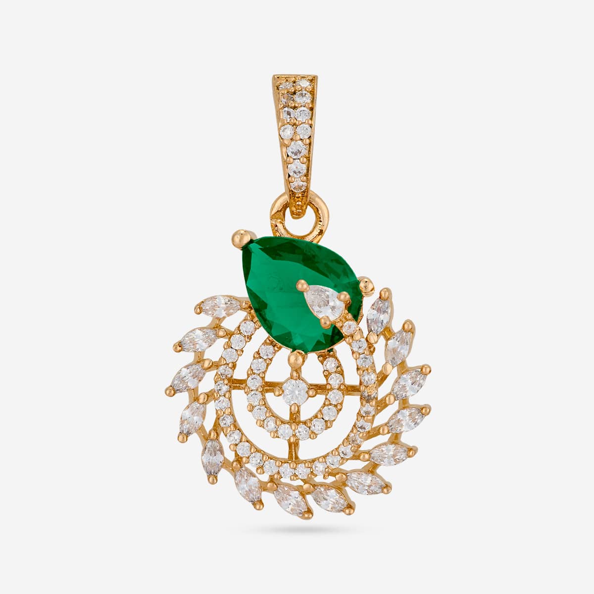 Zircon Pendant Set Zircon Pendant Earring 200539