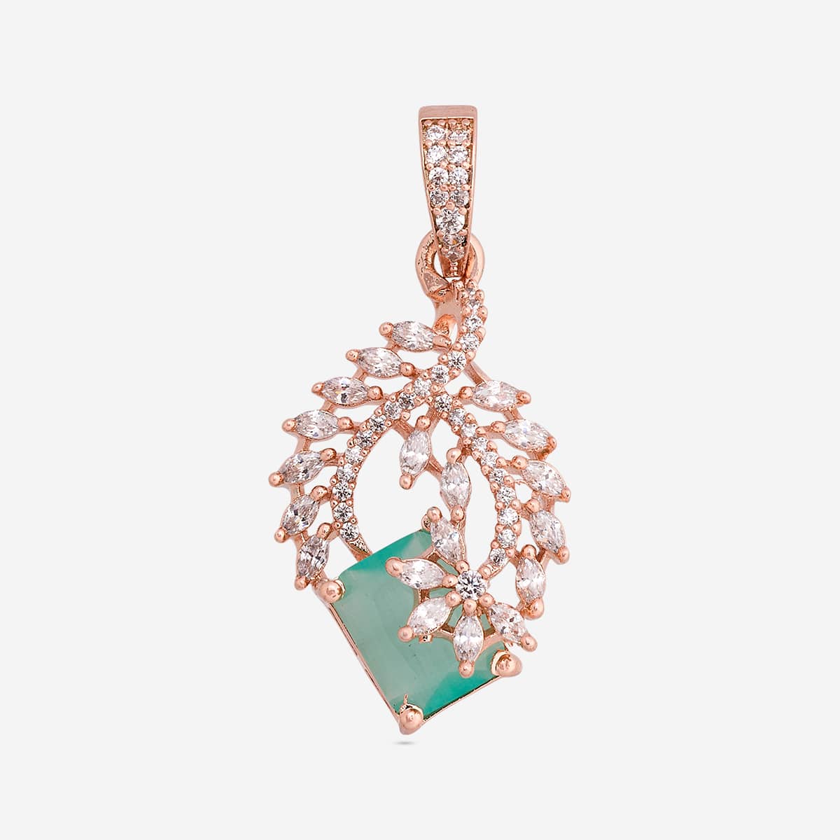 Zircon Pendant Set Zircon Pendant Earring 200540