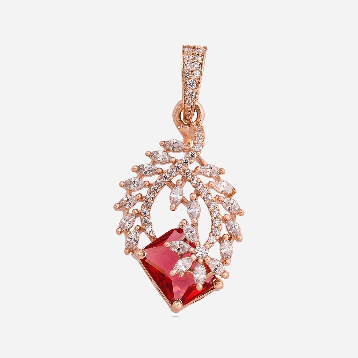 Zircon Pendant Set Zircon Pendant Earring 200540