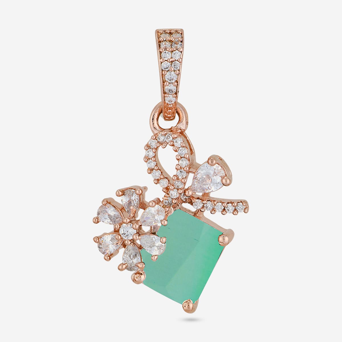 Zircon Pendant Set Zircon Pendant Earring 200541
