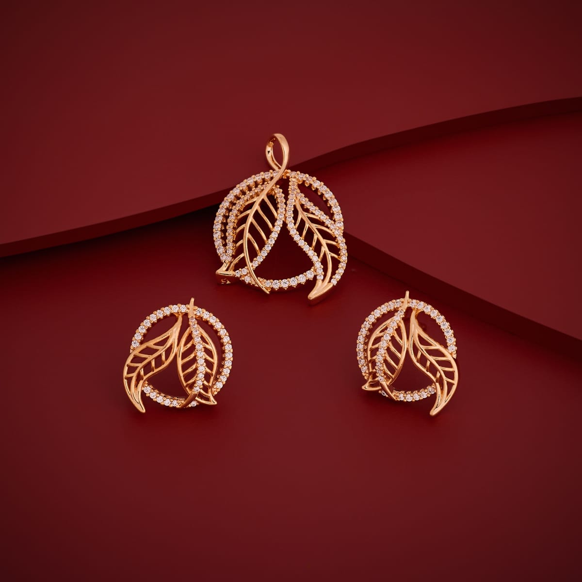 Zircon Pendant Set Zircon Pendant Earring 201400
