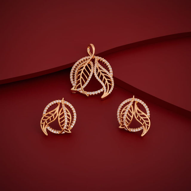 Zircon Pendant Set Zircon Pendant Earring 201400