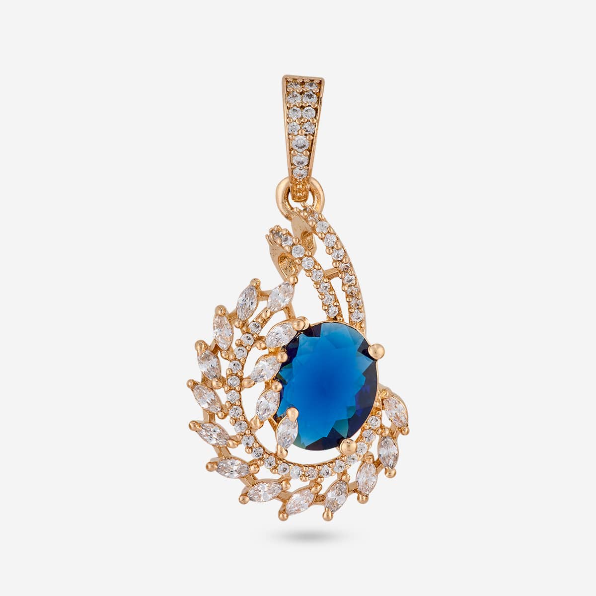 Zircon Pendant Set Zircon Pendant Earring 202363